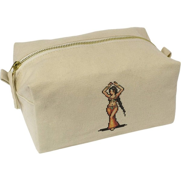 'Belly Dancer Pixel Art ' Canvas Wash Bag/Makeup Case (CS00036043)