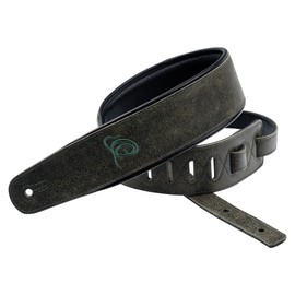 Ortega Guitars OSAR-4 Real Leather Guitar Strap Length Adjustable for Acoustic Guitar / Bass Electric Guitar / Electric Bass Artist Series Dark / Olive Tree