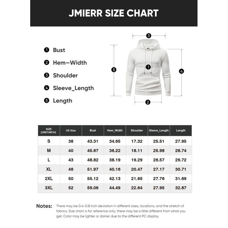 JMIERR Men's Casual Pullover Hoodies Drawstring Pattern Hooded Sweatshirts with