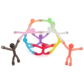 LOVIMAG 10Pcs Fridge Magnets Men, Cute Refrigerator Magnet Man, Fun Magnetic Toys Humanoid Magnet Toys for Kids, Colorful Magnetic People Magnets Adults for Locker, Whiteboard Decorative, Transparent