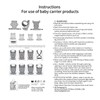 ·NEST BLANCHE· Baby Carrier for Newborn to Toddler, 7-35 lbs