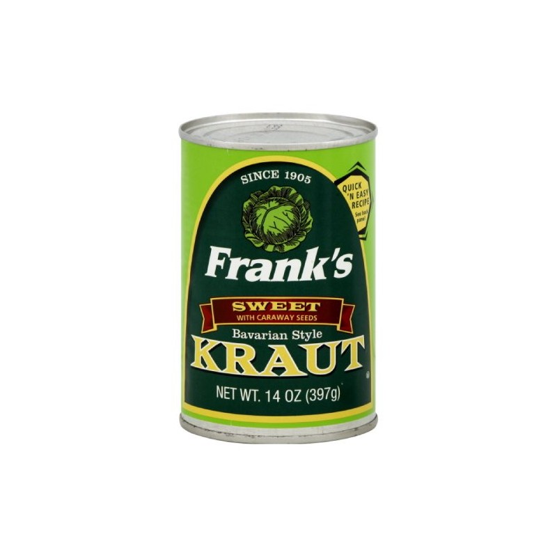 Franks Bavarian Sauerkraut, 14-Ounce (Pack of 24)