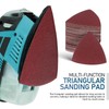 Mobestech 100Pcs Triangle Sanding Pads Sand Paper Sander Tools Sanding