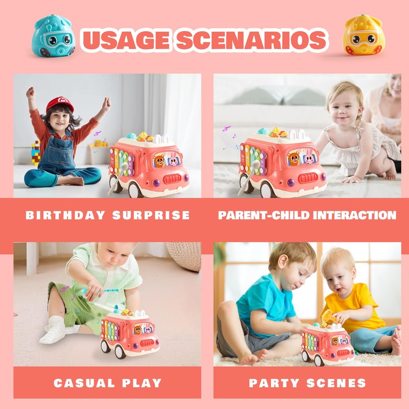 bbidealy Car Toys for 1-2 Year Old Girl Gifts Baby