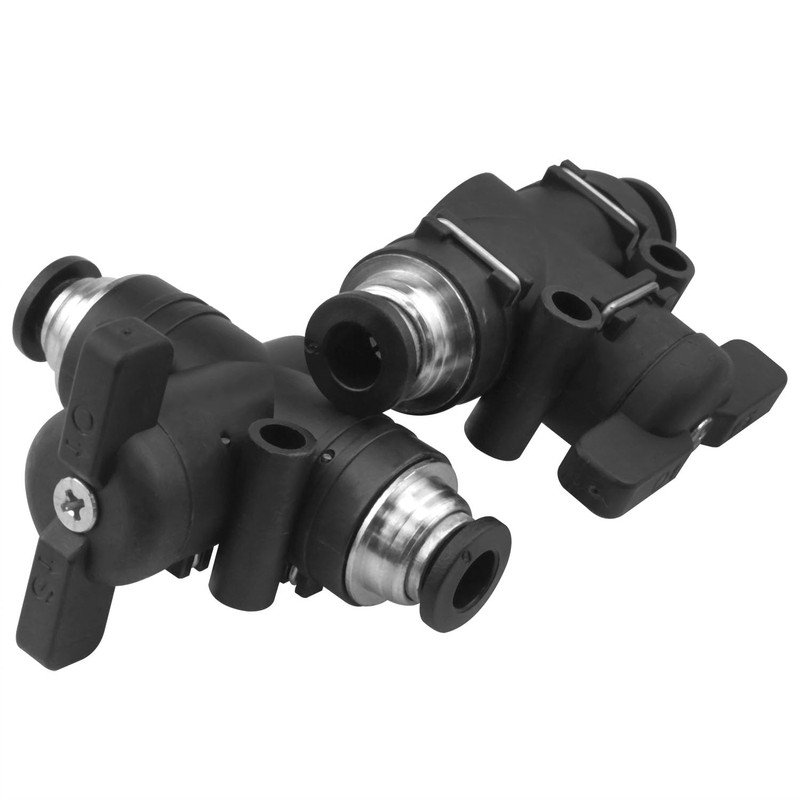 FINBe 6mm Push-in Ball Valve 1/4” x 1/4” OD Union