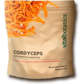 Vital Botanics Extracto de Hongo Cordyceps Orgánico en Polvo