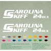 Pair of Carolina Skiff DLX 24 Compatible Replacement Boat Decals