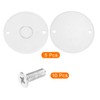 sourcing map PVC Conduit Lid Round Junction Box Cover with