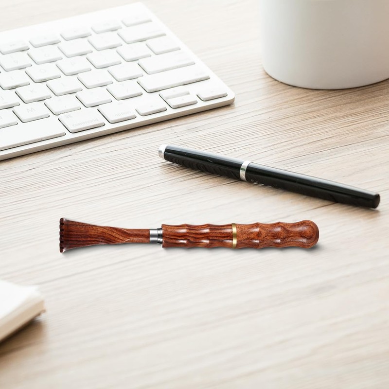 Back Scratcher Telescoping Scratching Tool with Wood Handle Portable Extendable