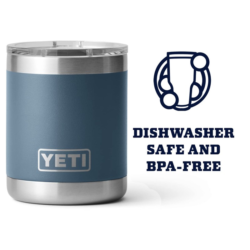 YETI Rambler 10 oz Lowball, Vacuum Insulated, Stainless Steel with