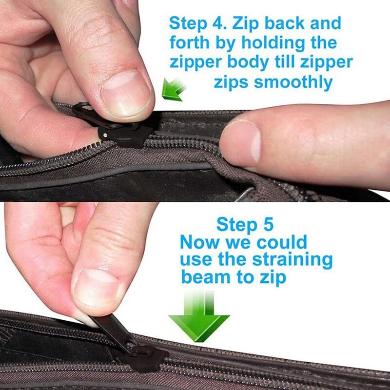 Replacement Zipper Pull - 12pcs, Black Universal Instant Fix Repair
