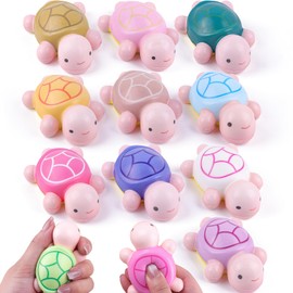 Anboor Pack of 12 Squishies Toy Turtle Stress Balls Squeeze Toy Foam Squishies Stress Relief for Children Adults Prices