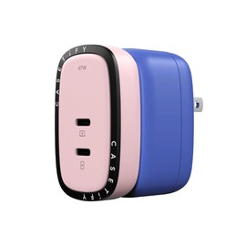 CASETiFY Powerthru 67W Fast Charger - Pink/Blue