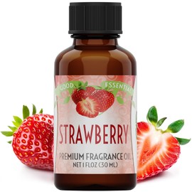 Good Essential – Professional Strawberry Fragrance Oil 30ml for Diffuser, Candles, Soaps, Lotions, Perfume 1 fl oz