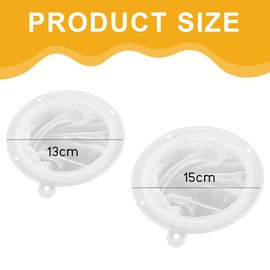 XUZOPIM 2 Pieces Fine Mesh Sieve Nylon Sieve Filter Mesh, 13 cm 15 cm Food Strainer Filter, Fine Mesh Sieves, Kitchen Funnel for Filtering Juice, Oils, Milk, Coffee, Wine 100 Mesh and 300 Mesh