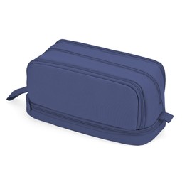 Pencil Case Howala Large Capacity Pencil Pouch for Girls Boys with 4 Compartments Multifunctional Pen Bag Stationery Organizer Office Makeup Bag Portable Pen Bag for Teenage Adult Women Men, Dark Blue