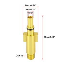 X AUTOHAUX Car High Pressure Foam Spray Washer Adapter Nozzle for AR Blue Clean G1/4-19