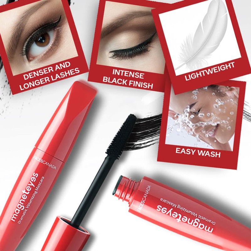 Faces Canada Magneteyes Range 3 In 1, Black, 13 g