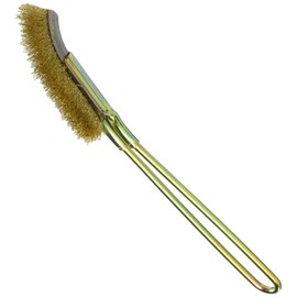 KONYO SUN UP Handy Brush, Bent Tip, Brass