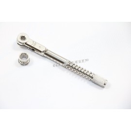 SYNAMED USA GERMAN Universal Dental Implant Torque Wrench Ratchet 10-40 Ncm 6.35mm Hex 4.0mm