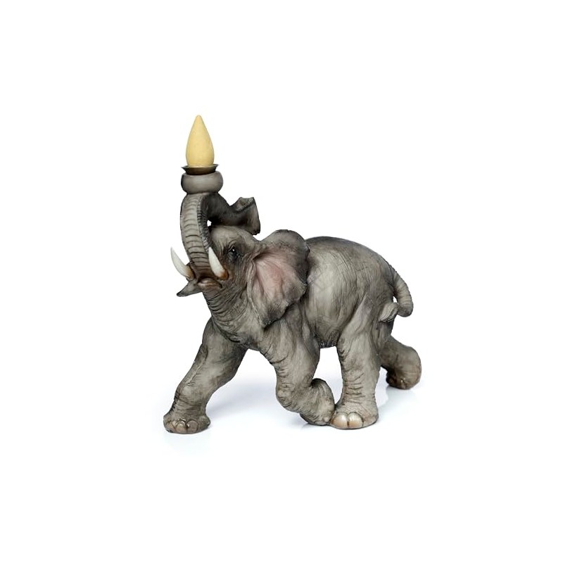 Puckator Elephant Backflow Incense Burner - Home Zen Meditation Decor