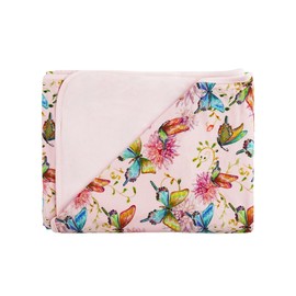 EASWEET Baby Blanket, Soft Stretchy Quilt for Newborn Baby and Toddler, Nursery Blanket for Boys and Girls, Viscose Derived from Bamboo, 47''x 47'', Pastel Flutter Dance, One Size