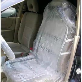 teemall 50pcs Protector de funda de asiento impermeable de plástico desechables de coche mecánico Valet