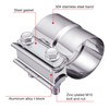 EVIL ENERGY Exhaust Clamp, Lap Joint Band Clamp Stainless Steel