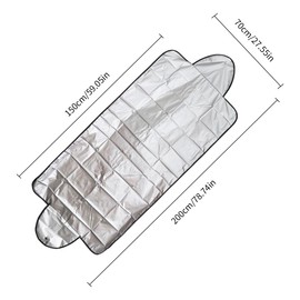 Tabanzhe Car Windscreen Cover - Waterproof Front Window Frost Cover for Sunscreen Protection