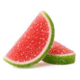 NY Spice Shop Watermelon Fruit Slices Candy - 1 Pound Sweet Flavor Chewy Jelly Fruit Slices Candy - Old Fashioned Sliced Watermelon Fruits Gummies - Gummies Fruits Snacks for Christmas Holiday Gifting