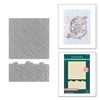 Spellbinders Luxe Backdrop and Border Embossing Folder, Clear