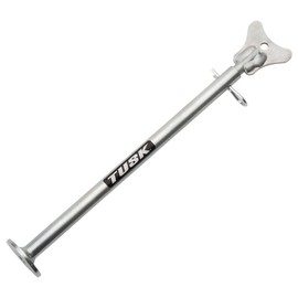 Tusk MotoCrutch Motorcycle Stand – Adjustable Kickstand Support (11–19 in), Zinc-Plated Heavy-Duty Steel