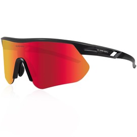 Queshark Fast Glasses, Cycling Glasses Men Women, TR90 Frame & UV400 Protection, Sports Sunglasses Women Men for MTB Driving Cycling Running Golf