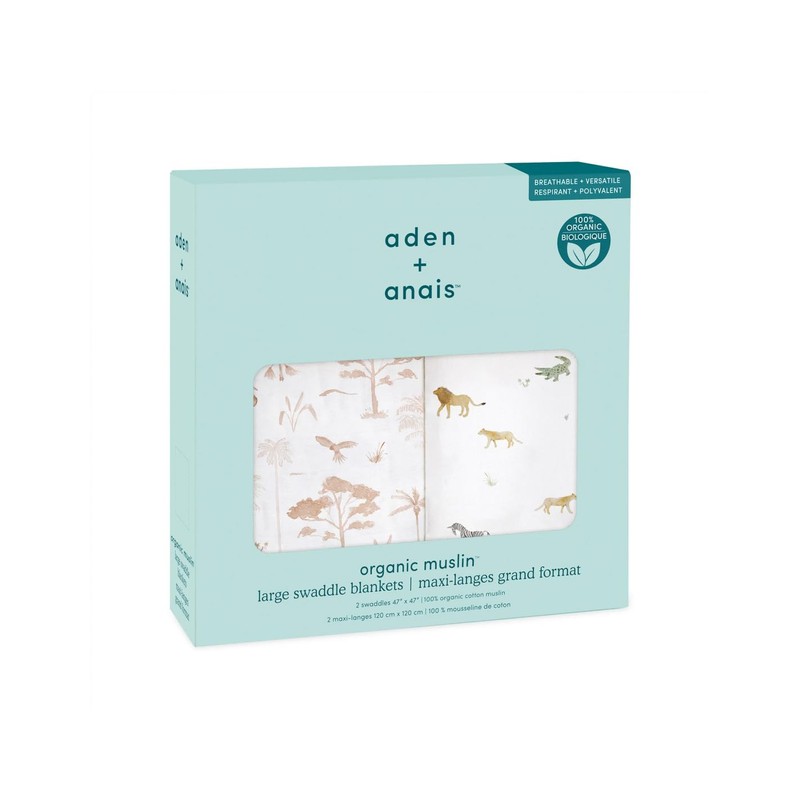 aden + anais™ Large Swaddles 2 Pack Organic Cotton Muslin