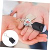 KONTONTY Keychain Alarm Outdoor Personal Purse Mini Alarm Flashlight LED