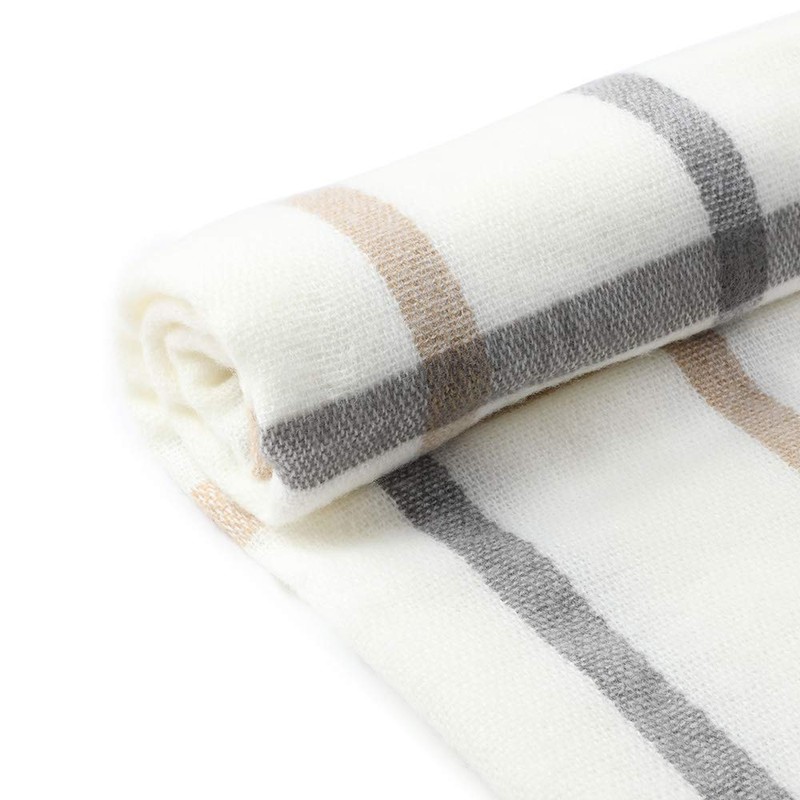 Superora Women's Scarf XXL Shoulder Scarf Checked Blanket Scarf Cuddly