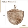 2 Pcs Hanging Vegetable Baskets for Kitchen, Cotton Rope Potato
