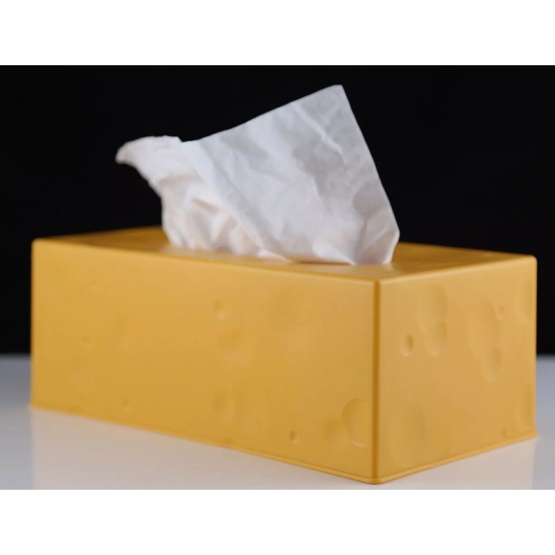 Bullseye Playground New Novelty Yellow Cheese Rectangle Tissue Box Cover
