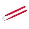 Tweezers Set of 2, Rubberised & Insulated Handles, Rustproof