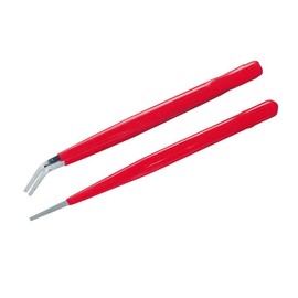 Tweezers Set of 2, Rubberised & Insulated Handles, Rustproof