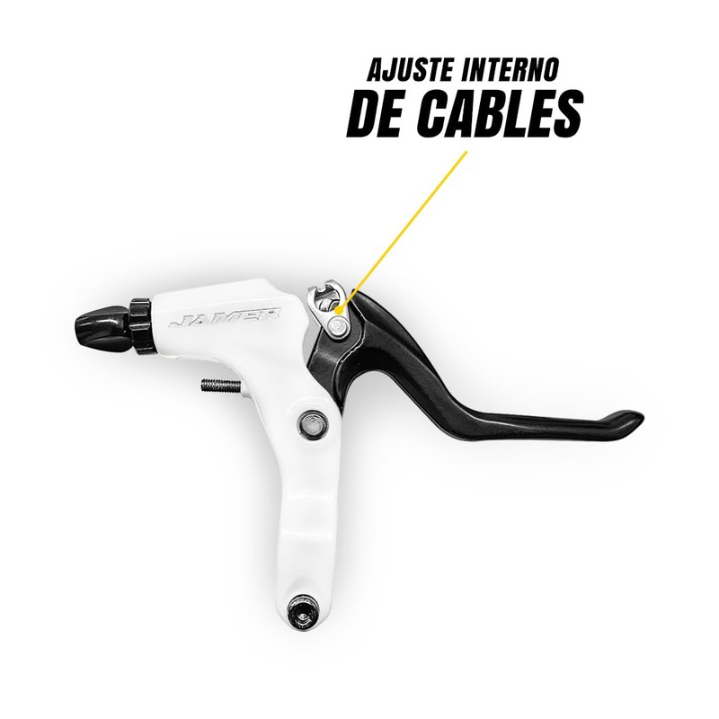 Palanca De Freno Mtb Bicicleta Aluminio Blanco