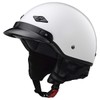 LS2 Helmets Bagger Motorcycle Half Helmet (Gloss White - Medium)
