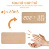 REDGO Digital Alarm Clock, Wooden Clock,USB Charging,Desk Clock/Bedside/Alarm Clock for