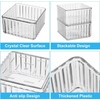 AUTUUCKEE 7pcs Clear Drawer Organizer, 4 Sizes Stackable Makeup Drawer