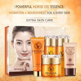 BIOAQUA Horse Ointment Miracle Essence Oil Hydrating Gift Box Cleans Cream 5PCS
