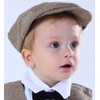 MOMBEBE COSLAND Infant Boys' Flat Ivy Cap (Khaki,6-12 M)