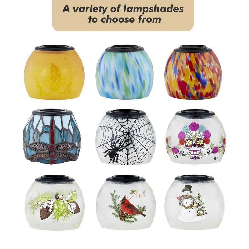 Dragonfly Tiffany Style Candle Warmer lamp, Lamp with Timer &