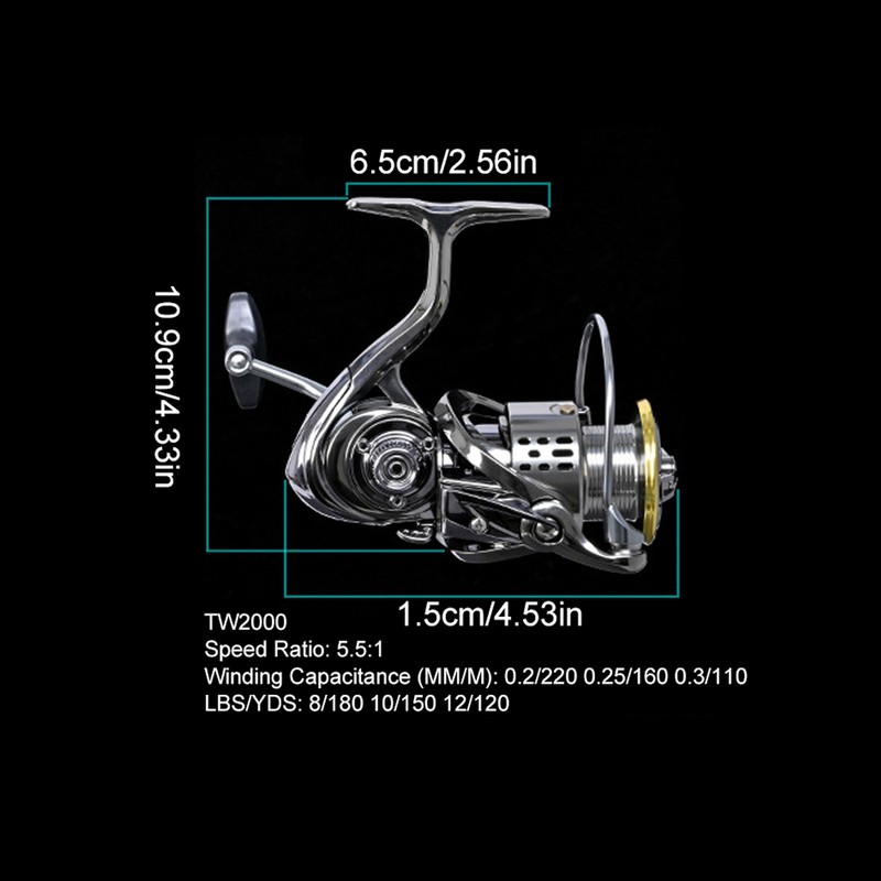 TW Series Spinning Reel Shallow Line Cup Long Cast Lure