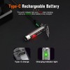 NICRON K11 Rechargeable Keychain Flashlight Lightweight,400 Hight Lumen with Extra