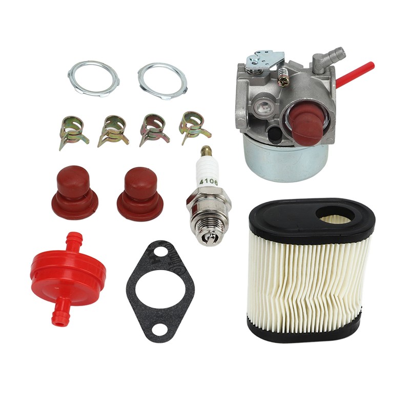 Carburetor 640350 Spark Plug Air Filter Fuel Filter Kit Replacement